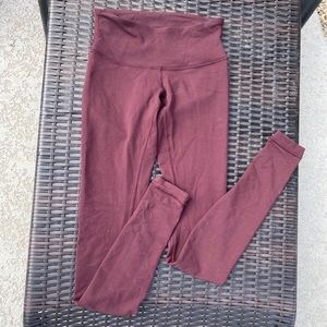 maroon leggings